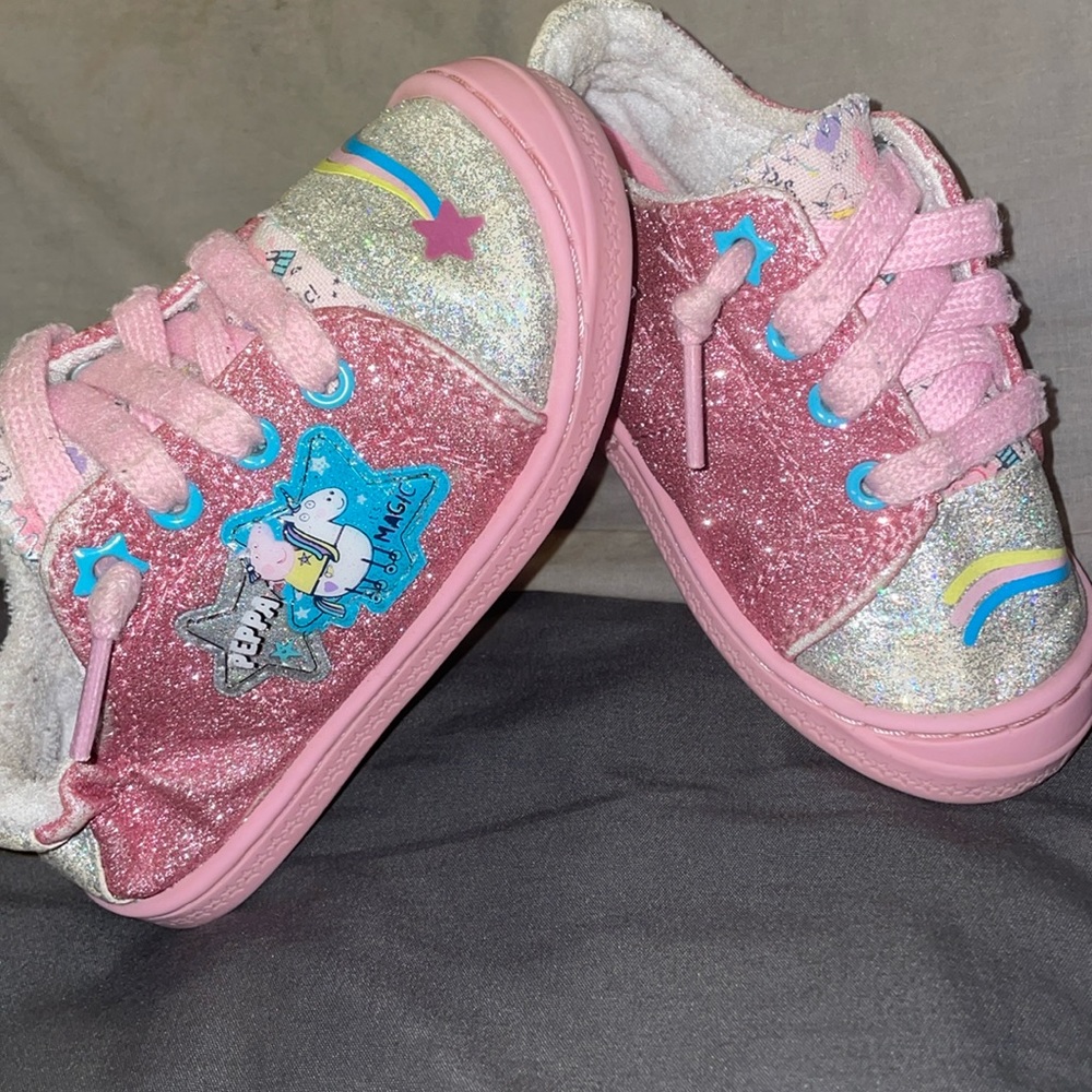 Peppa Pig slip on sneakers size 8